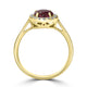 1.94ct Tourmaline Ring with 0.22tct Diamonds set in 14K Yellow Gold