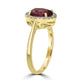 1.94ct Tourmaline Ring with 0.22tct Diamonds set in 14K Yellow Gold