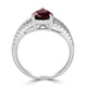 1.61ct Tourmaline Ring with 0.28tct Diamonds set in 14K White Gold