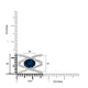 2.3ct Kyanite Ring with 0.8tct Diamonds set in 14K White Gold