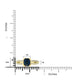 1.99ct Sapphire Ring with 0.66tct Diamonds set in 14K Yellow Gold