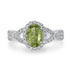 1.18ct Sapphire Ring with 0.38tct Diamonds set in 14K White Gold