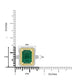 5.53ct Emerald Rings with 0.87tct Diamond set in 18K White Gold