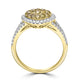 0.51ct Diamond Rings with 0.46tct Diamond set in 14K Two Tone Gold