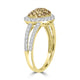 0.51ct Diamond Rings with 0.46tct Diamond set in 14K Two Tone Gold