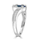 1.34ct Opal Ring with 0.12tct Diamonds set in 14K White Gold