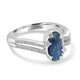 1.34ct Opal Ring with 0.12tct Diamonds set in 14K White Gold