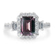 1.99ct Alexandrite Ring with 0.75tct Diamonds set in Platinum