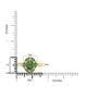 1.37ct Tsavorite Rings with 0.07tct Diamond set in 14K Yellow Gold