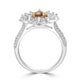 0.51ct  Diamond Rings with 1.52tct Diamond set in 14K White Gold