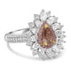 0.51ct  Diamond Rings with 1.52tct Diamond set in 14K White Gold
