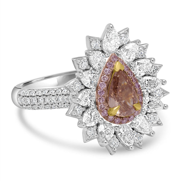 0.51ct  Diamond Rings with 1.52tct Diamond set in 14K White Gold