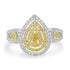 0.16ct Diamond Rings with 0.45tct Diamond set in 14K White Gold