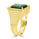 6.64ct Indicolite Rings with 0.22tct Diamond set in 18K Yellow Gold