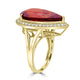 11.05ct Citrine Rings with 0.44tct Diamond set in 18K Yellow Gold