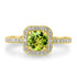 0.99ct Sphene Ring with 0.3tct Diamonds set in 14K Yellow Gold