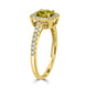 0.99ct Sphene Ring with 0.3tct Diamonds set in 14K Yellow Gold