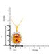 6.54ct Sphalerite Pendant with 0.74tct Diamonds set in 14K Yellow Gold