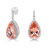 8.6 Tourmaline Earrings with 0.39tct Diamond set in 14K White Gold