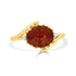 2.22 Citrine Rings with 0.03tct Diamond set in 14K Yellow Gold