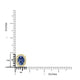1.7ct Sapphire Necklaces with 0.16tct Diamond set in 14K Yellow Gold