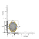 16.3ct Opal Ring with 0.33tct Diamonds set in 14K Two Tone Gold