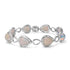 17.91tct Opal Bracelets with 0.58tct Diamond set in 14K White Gold