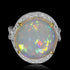 14.25ct Opal Ring with 0.25tct Diamonds set in 14K Two Tone Gold