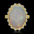 10.1ct Opal Ring with 0.15tct Diamonds set in 14K Yellow Gold