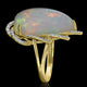 13.72ct Opal Ring with 0.19tct Diamonds set in 14K Yellow Gold