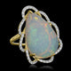 13.72ct Opal Ring with 0.19tct Diamonds set in 14K Yellow Gold