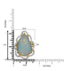 13.72ct Opal Ring with 0.19tct Diamonds set in 14K Yellow Gold