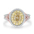 1.04ct Fancy Ring with 0.82tct Diamonds set in 14K Two Tone Gold