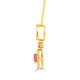 0.46ct Spinel Pendant with 0.23tct Diamonds set in 14K Yellow Gold