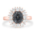 2.44ct Spinel Ring with 0.97tct Diamonds set in 14K Rose Gold