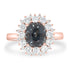 2.44ct Spinel Ring with 0.97tct Diamonds set in 14K Rose Gold