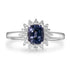 1.08ct Spinel Ring with 0.16tct Diamonds set in 14K White Gold