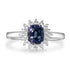 1.08ct Spinel Ring with 0.16tct Diamonds set in 14K White Gold