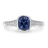 1.25ct Spinel Ring with 0.12tct Diamonds set in 14K White Gold