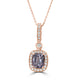 1.56ct Spinel Pendants with 0.22tct Diamond set in 14K Rose Gold