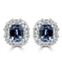 1.15tct Spinel Earring with 0.43tct Diamonds set in 14K White Gold