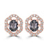 0.93tct Spinel Earring with 0.17tct Diamonds set in 14K Rose Gold