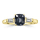 1.36ct Spinel Rings with 0.27tct Diamond set in 14K Yellow Gold