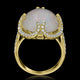 9.82ct Opal Ring with 0.68tct Diamonds set in 14K Yellow Gold