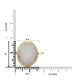 9.82ct Opal Ring with 0.68tct Diamonds set in 14K Yellow Gold