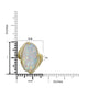 9.28ct Opal Ring with 0.36tct Diamonds set in 14K Yellow Gold