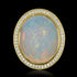 15.47ct Opal Ring with 0.26tct Diamonds set in 14K Yellow Gold