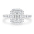 0.5ct Diamond Ring with 0.58tct Diamonds set in 950 Platinum