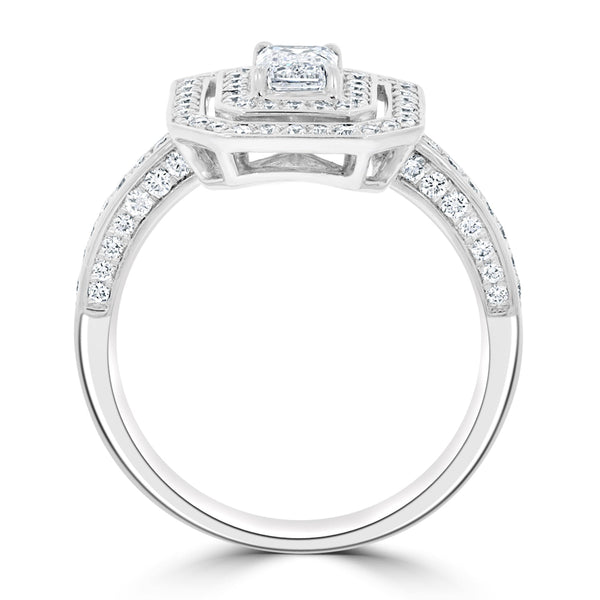 0.52ct Diamond Ring with 0.52tct Diamonds set in 950 Platinum