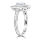 0.52ct Diamond Ring with 0.52tct Diamonds set in 950 Platinum